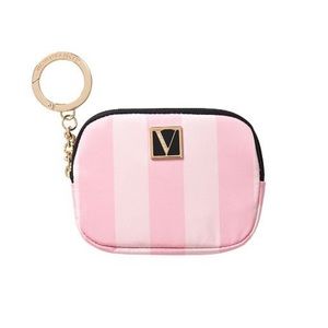 Vs signature stripe card key holder wallet